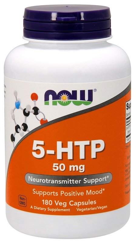 

Now Foods 5-HTP, 50 mg, 180 Veg Capsules