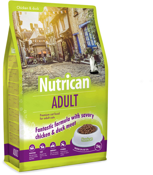 

Сухий корм Nutrican Adult Cat для дорослих котів з м'ясом курки 2 кг (nc513376)