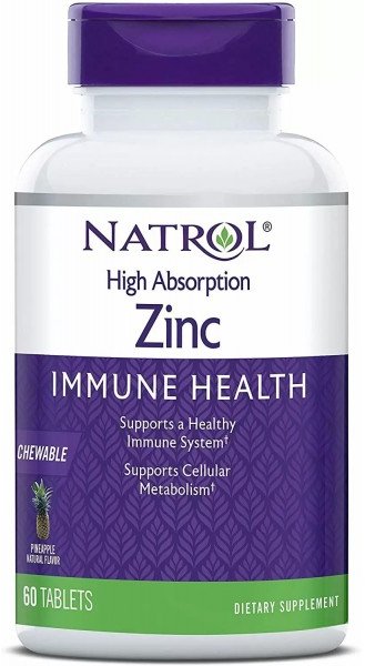 

Natrol High Absorption Zinc Chew Цинк 60 таблеток