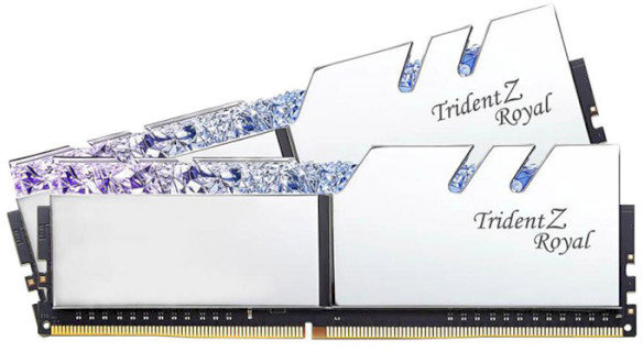 

G.Skill 32 Gb (2x16GB) DDR4 3200 MHz Trident Z Royal Silver (F4-3200C16D-32GTRS)