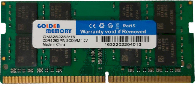 Акція на Golden Memory 16 Gb SO-DIMM DDR4 3200 MHz (GM32S22S8/16) від Stylus