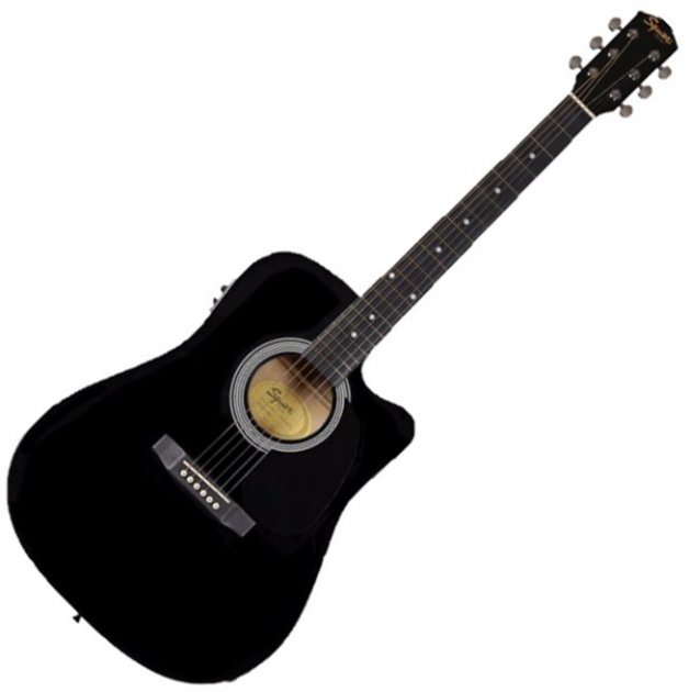 Акція на Гитара электроакустическая Fender Squier SA-105CE Black (227796) від Stylus