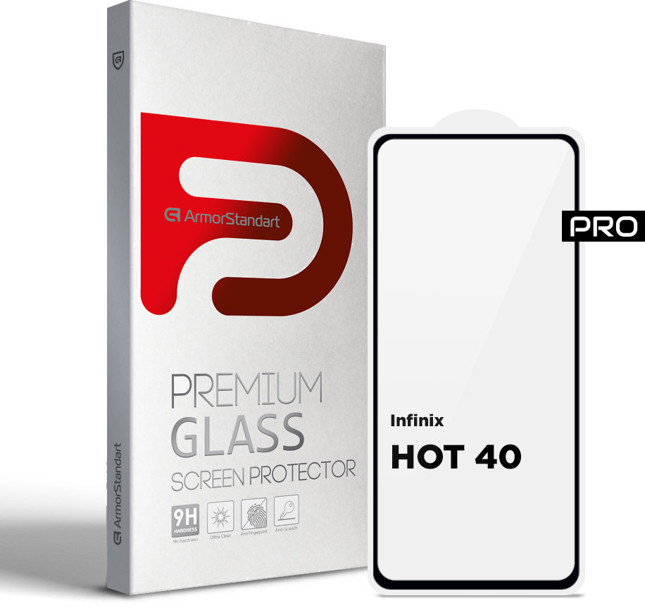 

ArmorStandart Tempered Glass Pro Black for Infinix Hot 40 (ARM73826)