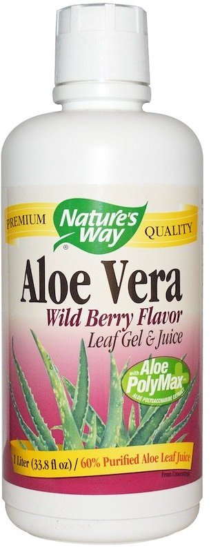 Акція на Nature's Way Aloe Vera Wild Berry Flavor Гель и сок алоэ вера вкус лесной ягоды 1000 мл від Stylus