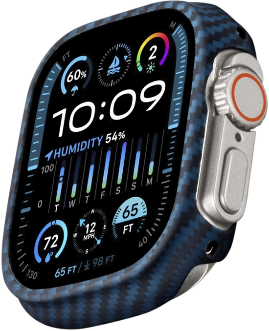 

Pitaka Air Case Black/Blue for Apple Watch 45mm (KW2301A)