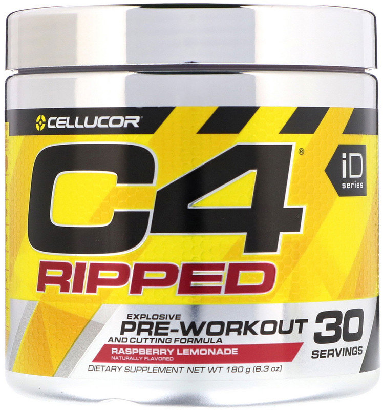 

Cellucor, C4 Ripped, Pre-Workout 180 g/ 30 servings/ Raspberry Lemonade