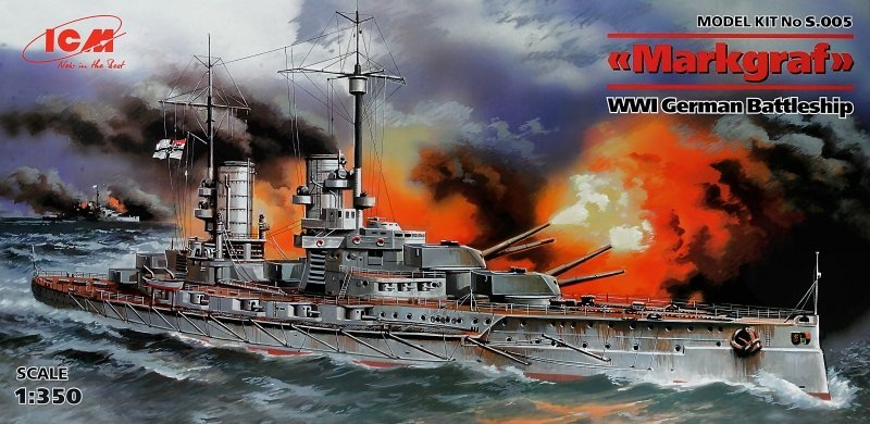 

Немецкий линкор 'Markgraf' Wwi German battleship (ICMS005)