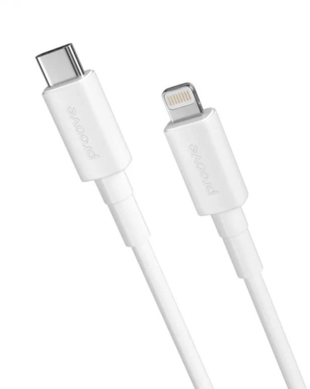 Акція на Proove Cable USB-C to Lightning Small Silicone 20W 1m White від Y.UA