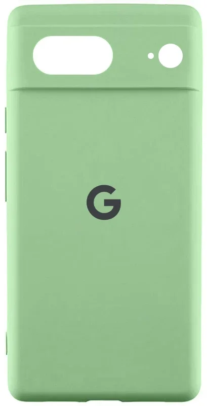 

Lakshmi Premium Silicone Case with Logo Full Camera Mint for Google Pixel 8