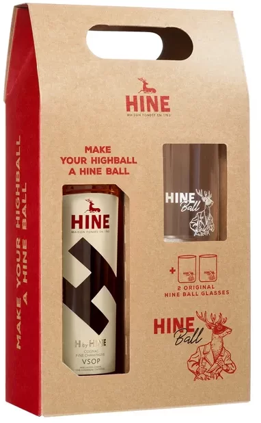 Акція на Коньяк Hine H by Hine VSOP, gift box + 2 glasses 0.7 л (BWW8588) від Stylus