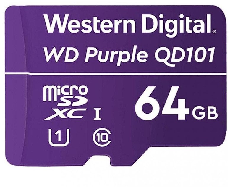 

Wd 64GB microSDXC UHS-I Class 10 QD101 Purple (WDD064G1P0C WDC)