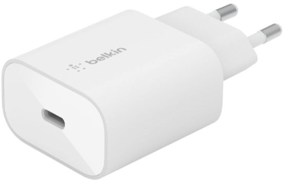 Акція на Belkin Wall Charger USB-С 25W White with Lightning Cable (WCA004VF1MWH-B5) від Stylus