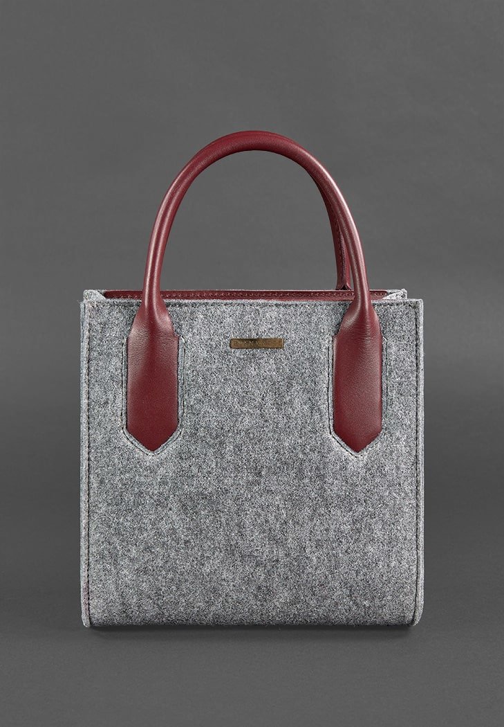 

Женская сумка тоут BlankNote серая (BN-BAG-28-felt-vin)