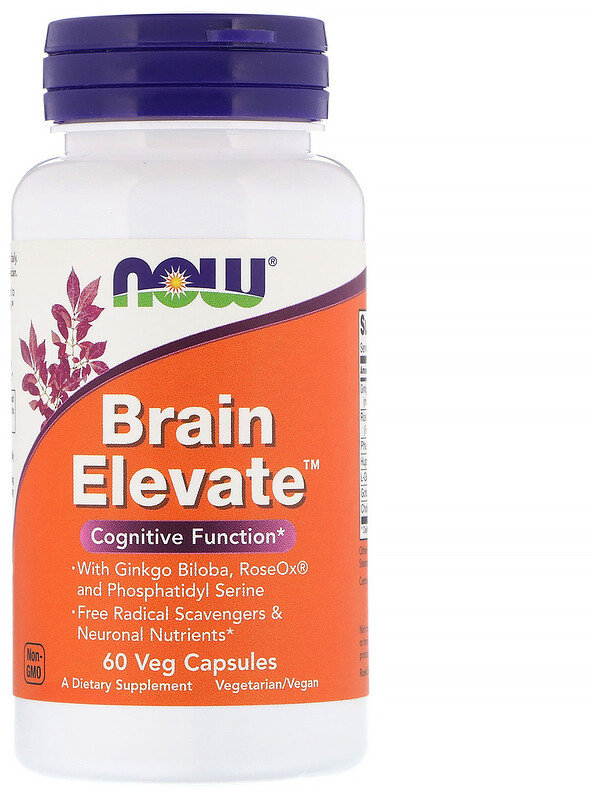 Акція на Now Foods Brain Elevate, 60 Veg Capsules (NOW-03303) від Stylus