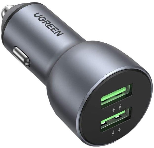 Акция на Ugreen Car Charger USB+USB-C CD213 36W Space Grey (70594) от Stylus