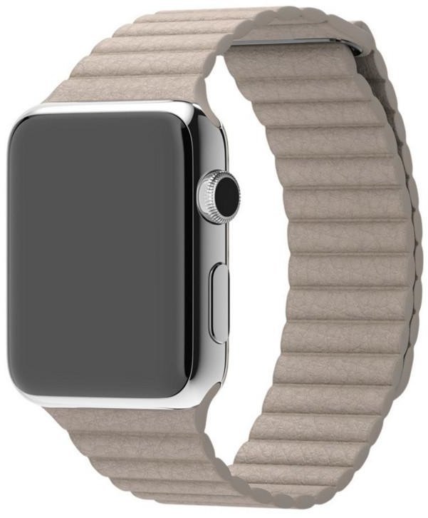 

Fashion Leather Loop Band Beige for Apple Watch 42/44/45mm