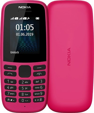 

Nokia 105 Dual Sim 2019 Pink (UA UCRF)