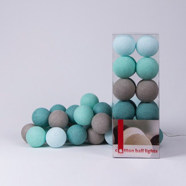 

Гирлянда Cotton ball lights на 20 шаров 3,8м, Mint