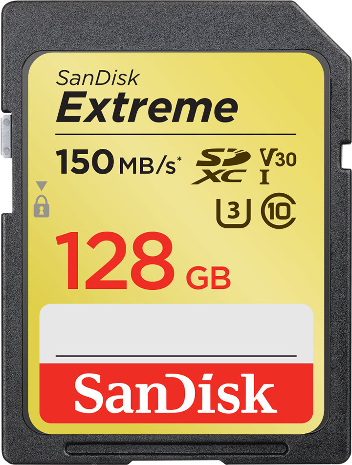 

SanDisk 128GB Sdxc Class 10 UHS-I U3 V30 Extreme (SDSDXV5-128G-GNCIN)