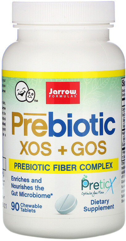 

Jarrow Formulas, Prebiotics XOS+GOS, 90 Chewable Tablets (JRW-03045)