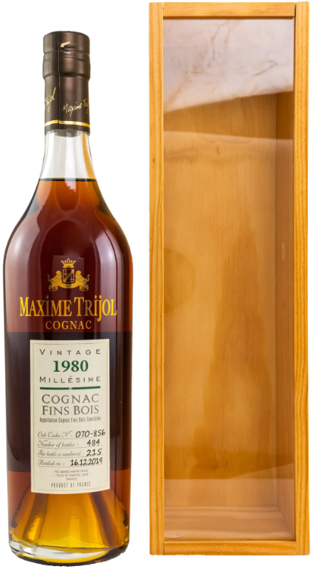 Акція на Коньяк Maxime Trijol cognac Fins Bois Vintage 1980 40% (0.7 л) (MAR3544680002666) від Stylus