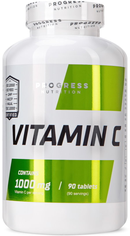 

Progress Nutrition Vitamin C 1000 mg Витамин C 90 таблеток