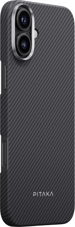 

Pitaka Black/Grey Ultra-Slim Case Black/Grey Twill (KI1601A) for iPhone 16