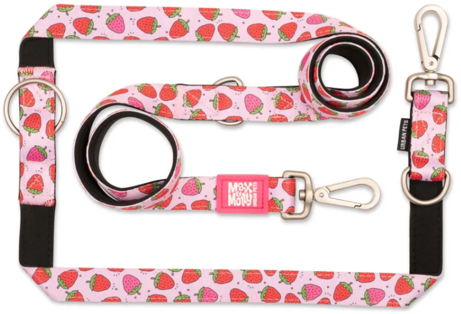 Акція на Поводок многофункциональный Max & Molly Multi-Function Leash - Strawberry Dream S (4894512051409) від Stylus