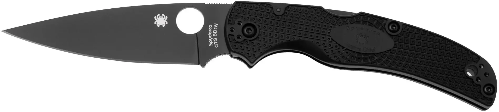 Акція на Spyderco Native Chief Black Blade black (C244PBBK) від Stylus