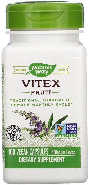 

Nature's Way, Vitex Fruit, 400 mg, 100 Capsules (NWY-11750)