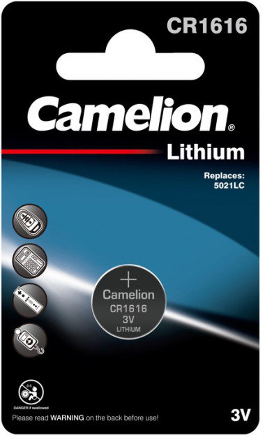 

Camelion Cr 1616 Lithium 1шт (CR1616-BP1)