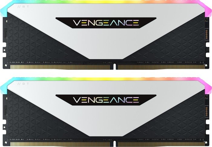 Акція на Corsair 32 Gb (2x16GB) DDR4 3600 MHz Vengeance Rgb Rt White (CMN32GX4M2Z3600C18W) від Stylus