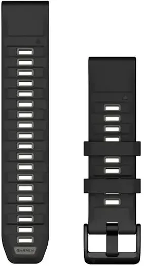 Акція на Ремінець Garmin QuickFit 22mm Watch Bands Black/Pebble Gray Silicone (010-13392-00) від Y.UA