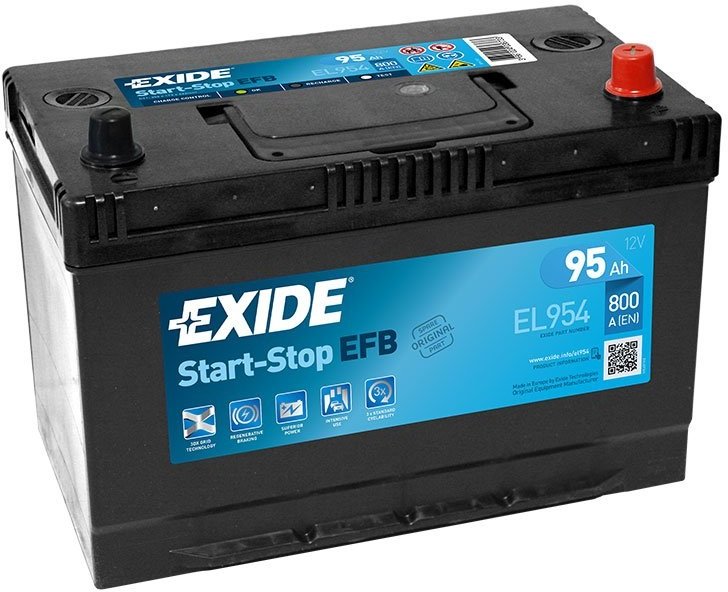 Акція на Автомобільний акумулятор Exide 6СТ-95 АзЕ Start Stop EL954 від Y.UA