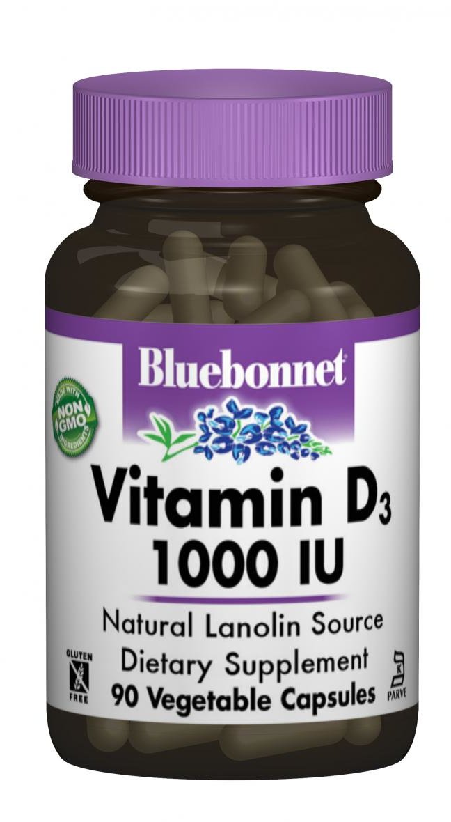 

Bluebonnet Nutrition Vitamin D3 1000IU 90 caps