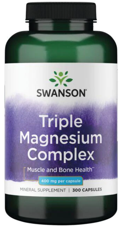 Акція на Swanson Triple Magnesium Complex 400 mg Тройной комплекс магния 300 капсул від Stylus