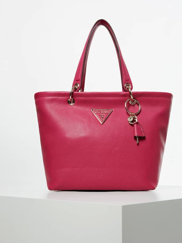 

Жіноча сумка тоут Guess Michy Tote ягідна (HWVG7584230-BER)