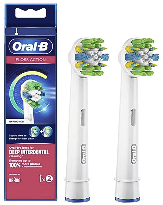 Акція на Насадка для зубной щетки Braun Oral-B Floss Action EB25RB CleanMaximiser (2 шт) від Stylus