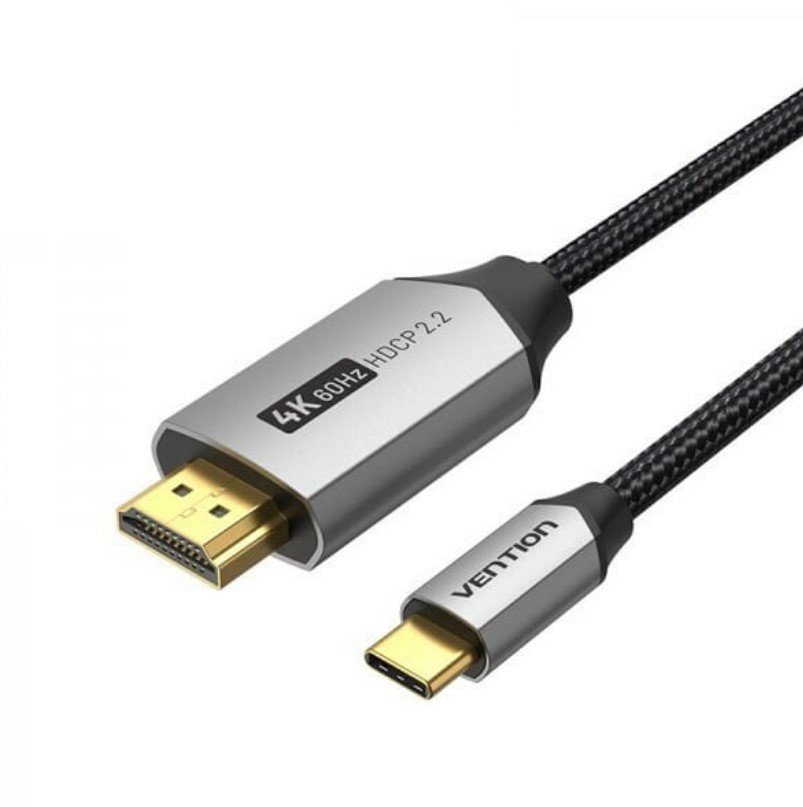 

Vention Usb Type-C - Hdmi V 2.0 (M/M), 2 м, Grey (CRBBH)