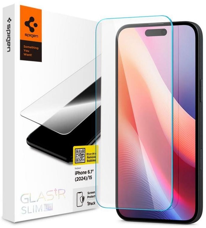 

Spigen Tempered Glass GLAS.tR Slim Hd (AGL06910) для iPhone 16 / 15