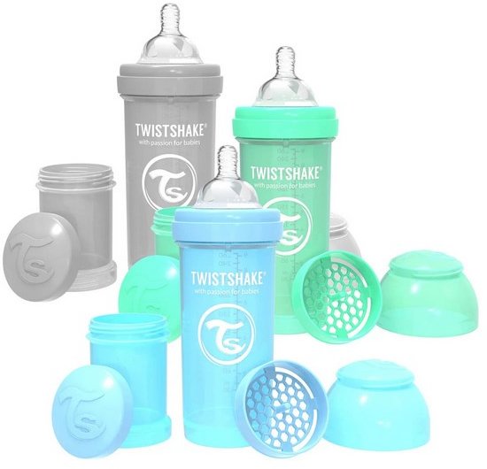 

Набір із трьох антиколікових пляшечок Twistshake Value Pack Blue 260ml (78844)