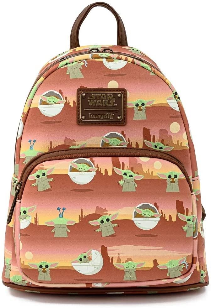 Акція на Рюкзак Loungefly Star Wars The Mandalorian - The Child Baby Yoda Mini Backpack (STBK0201) від Stylus