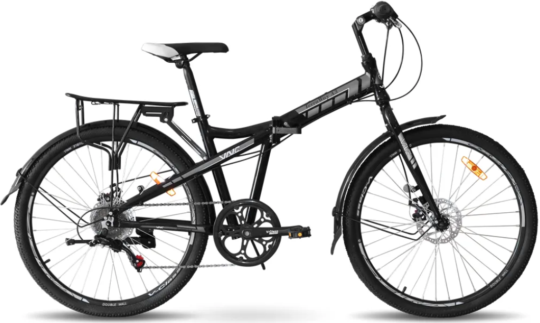 Акція на Велосипед Vnc 2023' 26" TerraWay A3 V8A3-2642-BW 42см (1810) black (shiny)/white (matt) від Stylus