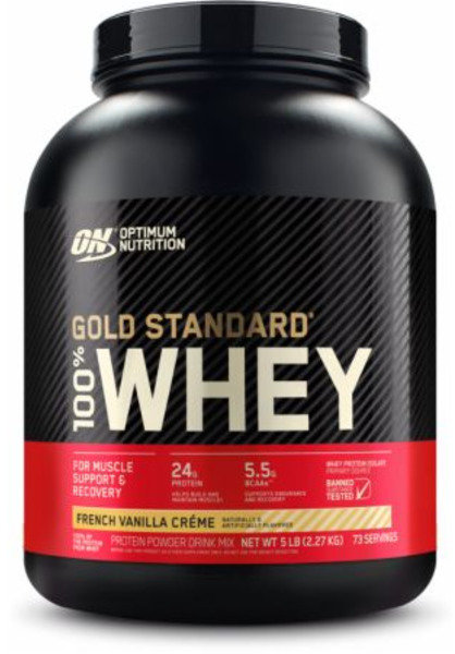 Акція на Optimum Nutrition 100% Whey Gold Standard 2270 g /72 servings/ French Vanilla Creme від Y.UA