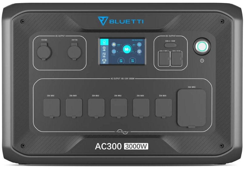 

Инвертор Bluetti AC300 3000W (инвертор, без аккумулятора)