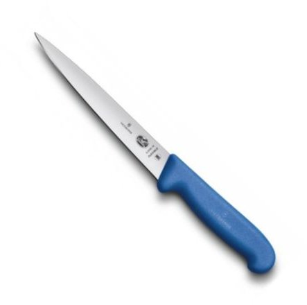 Акція на Кухонный нож Victorinox Fibrox Filleting Flex 18см с синей ручкой (5.3702.18) від Stylus