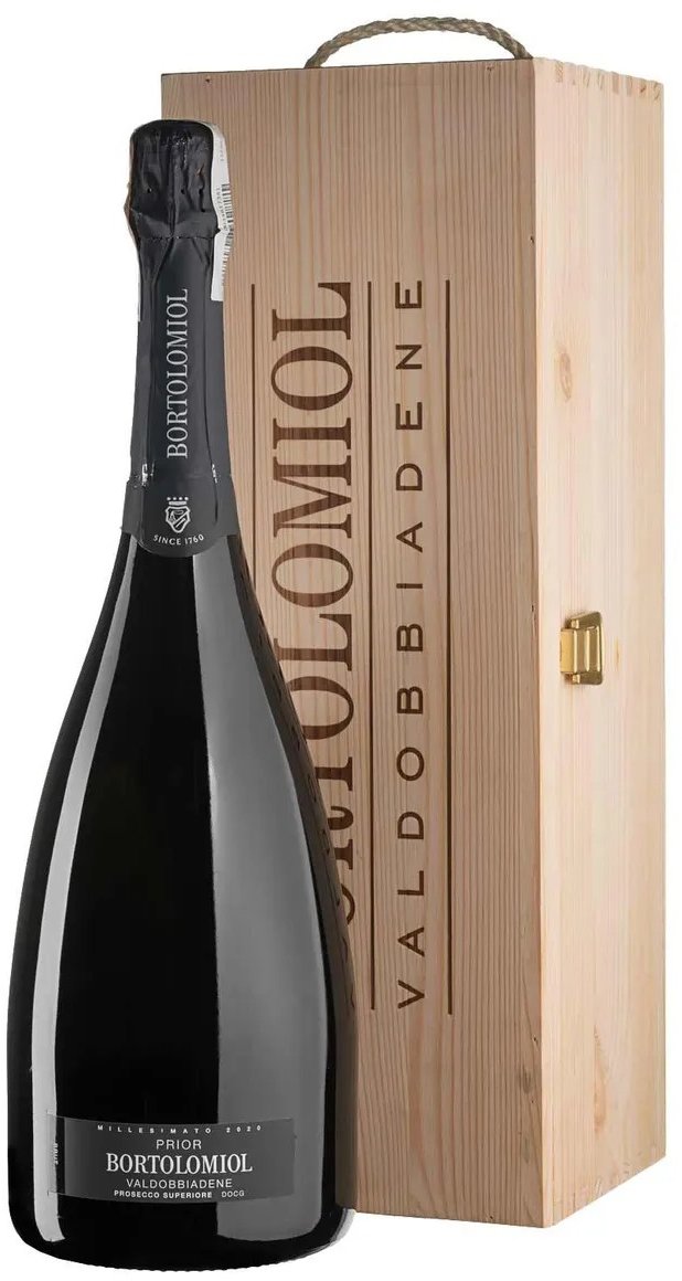 Акція на Игристое Bortolomiol Prior Valdobbiadene Prosecco Superiore wooden box белое 1.5л (BWQ0718) від Stylus