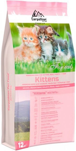 Акція на Сухий корм для кішок Carpathian Pet Food Kittens 12 кг (4820111140763) від Y.UA