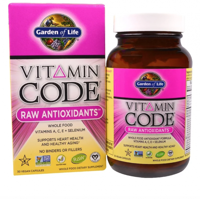 

Garden of Life Vitamin Code, Raw Antioxidants, 30 Vegan Capsules (GOL-11378)