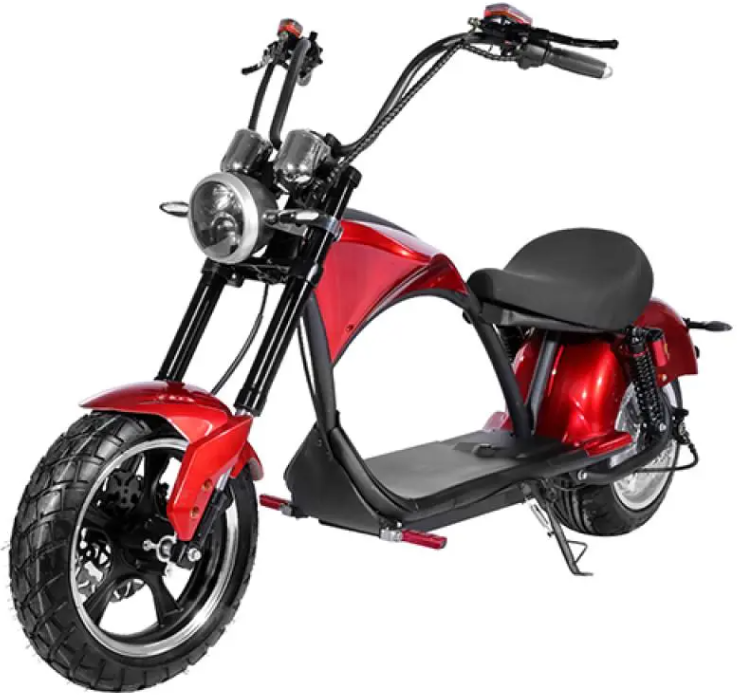 Акція на Электроскутер Rooder Chopper 2000W 60V20Ah Red (00000050765) від Stylus